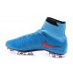 Chaussures Mercurial Superfly IV FG Nouvelle Pas Cher Bleu Rouge Noir