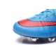 Chaussures Mercurial Superfly IV FG Nouvelle Pas Cher Bleu Rouge Noir