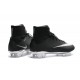 Chaussures Mercurial Superfly IV FG Nouvelle Pas Cher Argenté Noir