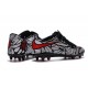 2016 Chaussure de Football Nike Hypervenom Phinish FG Noir Rouge Blanc