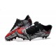 2016 Chaussure de Football Nike Hypervenom Phinish FG Noir Rouge Blanc