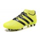 Chaussures de Football Hommes - adidas ACE 16.1 Primeknit FG/AG Jaune Noir