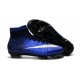 2016 Homme Chaussures Football Mercurial Superfly FG Bleu Royal Argent Bleu