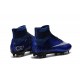 2016 Homme Chaussures Football Mercurial Superfly FG Bleu Royal Argent Bleu