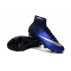 2016 Homme Chaussures Football Mercurial Superfly FG Bleu Royal Argent Bleu