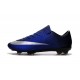 2016 Crampons de Foot Nike Mercurial Vapor X FG Homme Bleu Royal Argent Noir