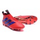 2016 Adidas Ace16+ Purecontrol FG/AG Chaussures de Football Rouge Bleu