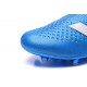 2016 Adidas Ace16+ Purecontrol FG/AG Chaussures de Football Bleu Blanc