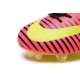 Chaussures pour hommes - Nike Mercurial Vapor 11 FG Crampons de Football Rose Volt Noir