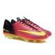 Chaussures pour hommes - Nike Mercurial Vapor 11 FG Crampons de Football Rose Volt Noir