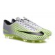 Chaussures pour hommes - Nike Mercurial Vapor 11 FG Crampons de Football Argenté Noir Vert