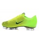 Chaussures pour hommes - Nike Mercurial Vapor 11 FG Crampons de Football Vert Noir