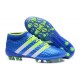 Chaussures de Football Hommes - adidas ACE 16.1 Primeknit FG/AG Bleu Vert Blanc