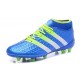 Chaussures de Football Hommes - adidas ACE 16.1 Primeknit FG/AG Bleu Vert Blanc