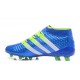 Chaussures de Football Hommes - adidas ACE 16.1 Primeknit FG/AG Bleu Vert Blanc