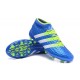 Chaussures de Football Hommes - adidas ACE 16.1 Primeknit FG/AG Bleu Vert Blanc