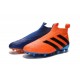 2016 Adidas Ace16+ Purecontrol FG/AG Chaussures de Football Bleu Orange Noir