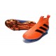 2016 Adidas Ace16+ Purecontrol FG/AG Chaussures de Football Bleu Orange Noir