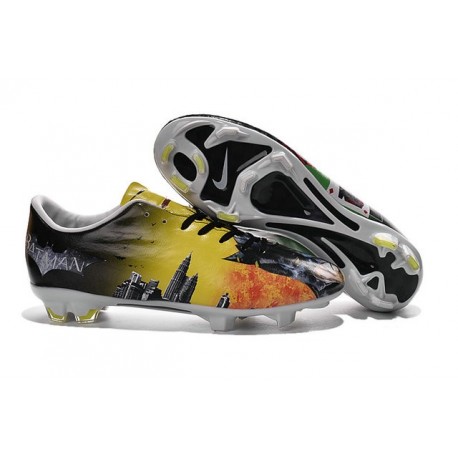 2016 Crampons de Foot Nike Mercurial Vapor X FG Homme Batman & Clown Vert Rouge Jaune Noir