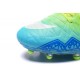 Nouvelles chaussures Nike HyperVenom Phantom II FG Football Crampons Bleu Volt Blanc