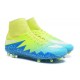 Nouvelles chaussures Nike HyperVenom Phantom II FG Football Crampons Bleu Volt Blanc