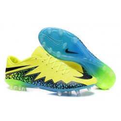 Nouvelle Chaussure Homme Nike Hypervenom Phinish FG Volt Noir Hyper Turquoise