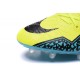 Nouvelle Chaussure Homme Nike Hypervenom Phinish FG Volt Noir Hyper Turquoise