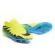 Nouvelle Chaussure Homme Nike Hypervenom Phinish FG Volt Noir Hyper Turquoise