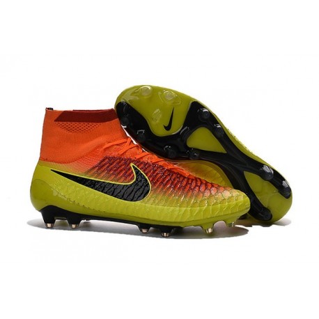 2016 Chaussures Mercurial Magista Obra FG Pas Cher Carmin Noir Agrume