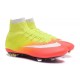 2016 Homme Chaussures Football Mercurial Superfly FG Jaune Orange Blanc Noir