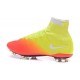 2016 Homme Chaussures Football Mercurial Superfly FG Jaune Orange Blanc Noir