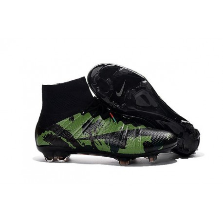 Chaussures Mercurial Superfly IV FG Nouvelle Pas Cher Camo Noir