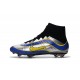 Chaussures Mercurial Superfly Heritage FG Nouvelle Pas Cher Noir Argenté Bleu Jaune