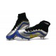 Chaussures Mercurial Superfly Heritage FG Nouvelle Pas Cher Noir Argenté Bleu Jaune