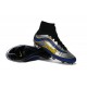 Chaussures Mercurial Superfly Heritage FG Nouvelle Pas Cher Noir Argenté Bleu Jaune