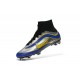 Chaussures Mercurial Superfly Heritage FG Nouvelle Pas Cher Noir Argenté Bleu Jaune