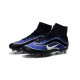 Chaussures Mercurial Superfly Heritage FG Nouvelle Pas Cher Bleu Noir Argenté Blanc