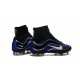 Chaussures Mercurial Superfly Heritage FG Nouvelle Pas Cher Bleu Noir Argenté Blanc