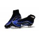 Chaussures Mercurial Superfly Heritage FG Nouvelle Pas Cher Bleu Noir Argenté Blanc