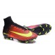 2016 Homme Chaussures Football Mercurial Superfly V FG Carmin Volt Rose