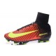 2016 Homme Chaussures Football Mercurial Superfly V FG Carmin Volt Rose