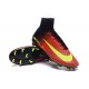 2016 Homme Chaussures Football Mercurial Superfly V FG Carmin Volt Rose