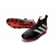 2016 Adidas Ace16+ Purecontrol FG/AG Chaussures de Football Noir Rouge Blanc