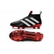 2016 Adidas Ace16+ Purecontrol FG/AG Chaussures de Football Noir Rouge Blanc