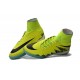 Nouvelles chaussures Nike HyperVenom Phantom II FG Football Crampons Volt Noir Hyper Turquoise