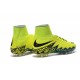 Nouvelles chaussures Nike HyperVenom Phantom II FG Football Crampons Volt Noir Hyper Turquoise