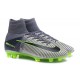 Chaussures Football Mercurial Superfly V FG 2016 Crampons pour Homme Gris Noir Vert