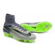 Chaussures Football Mercurial Superfly V FG 2016 Crampons pour Homme Gris Noir Vert