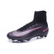 Chaussures Football Mercurial Superfly V FG 2016 Crampons pour Homme Pitch Dark Pack - Noir Rose