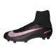 Chaussures Football Mercurial Superfly V FG 2016 Crampons pour Homme Pitch Dark Pack - Noir Rose